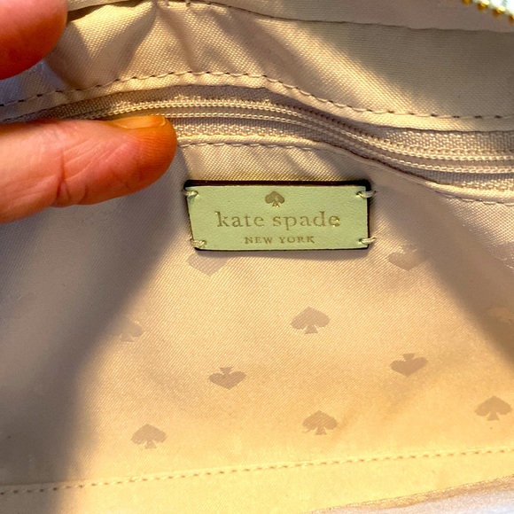 kate spade ♠️ Refined Grain Leather Mint Green crossbody - Picture 9 of 14